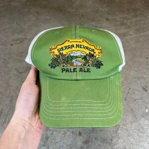 Green and white Sierra Nevada Pale Ale trucker hat
